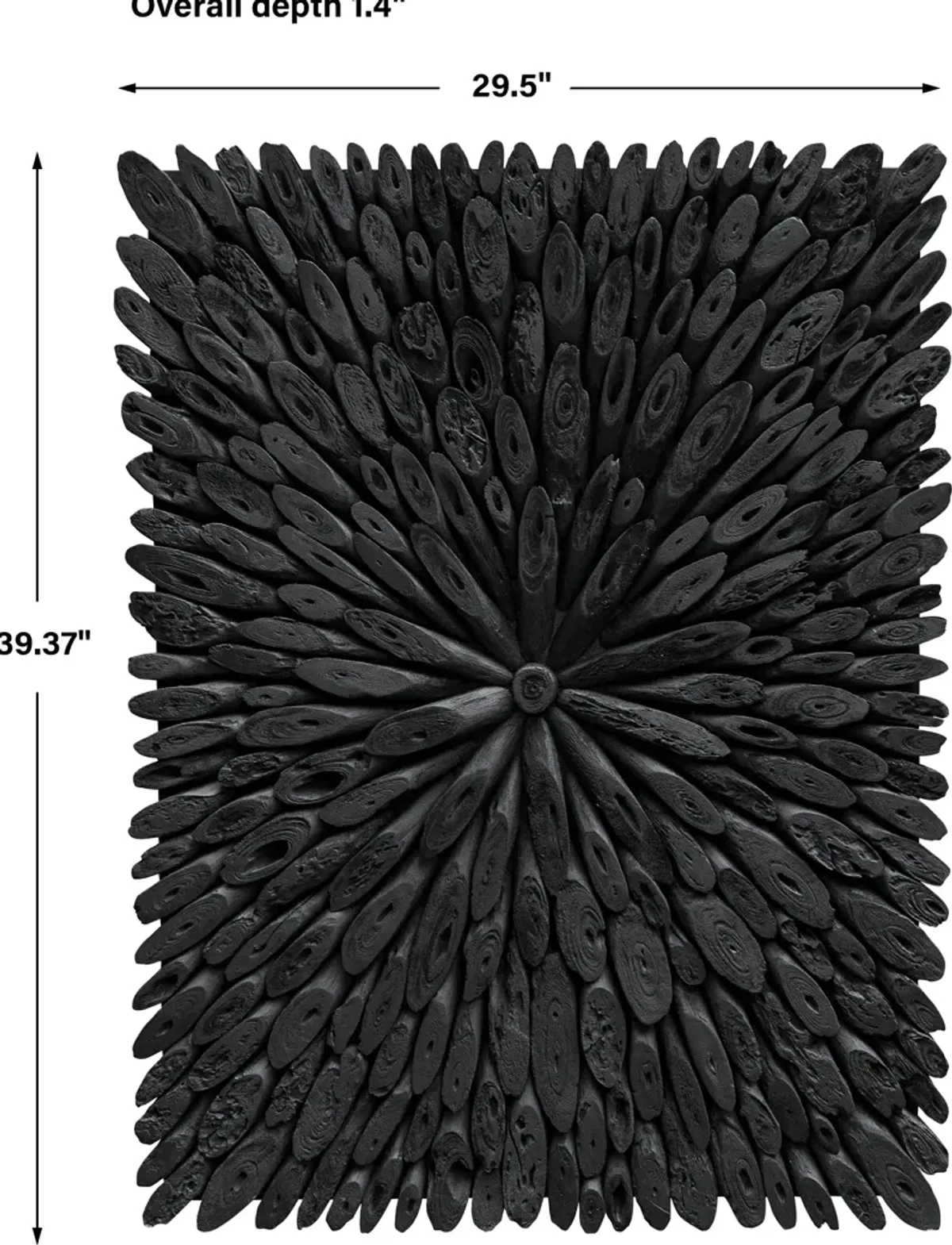 Bahama Black Wood Wall Decor