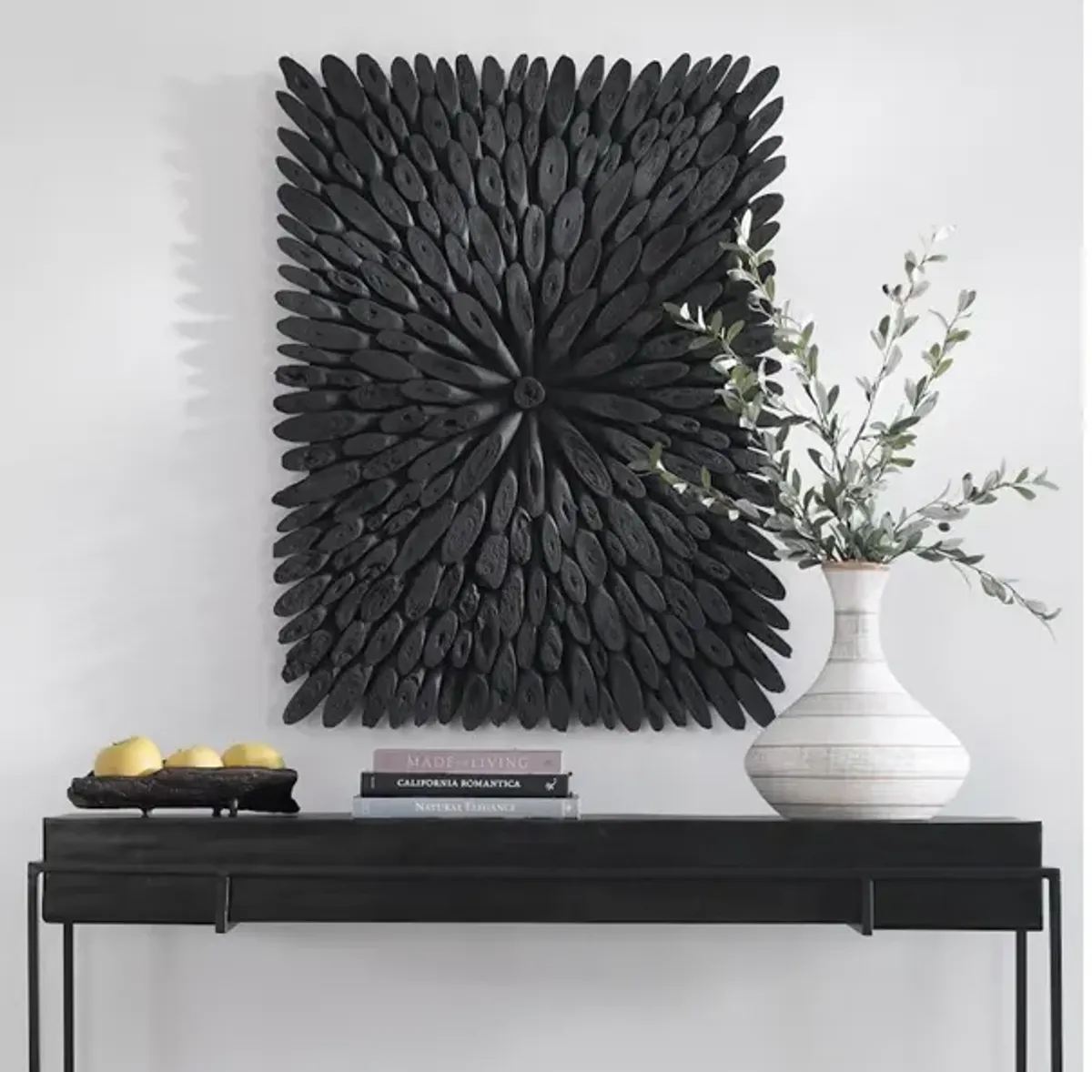 Bahama Black Wood Wall Decor