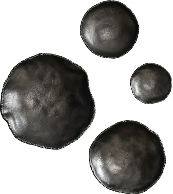 Lucky Coins Nickel Wall Decor, Set/4