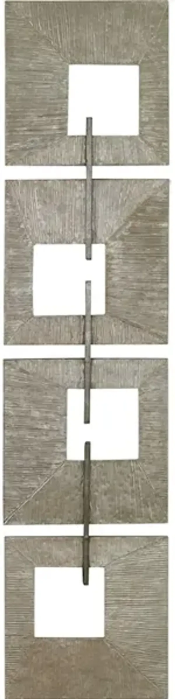 Linked Champagne Metal Wall Decor