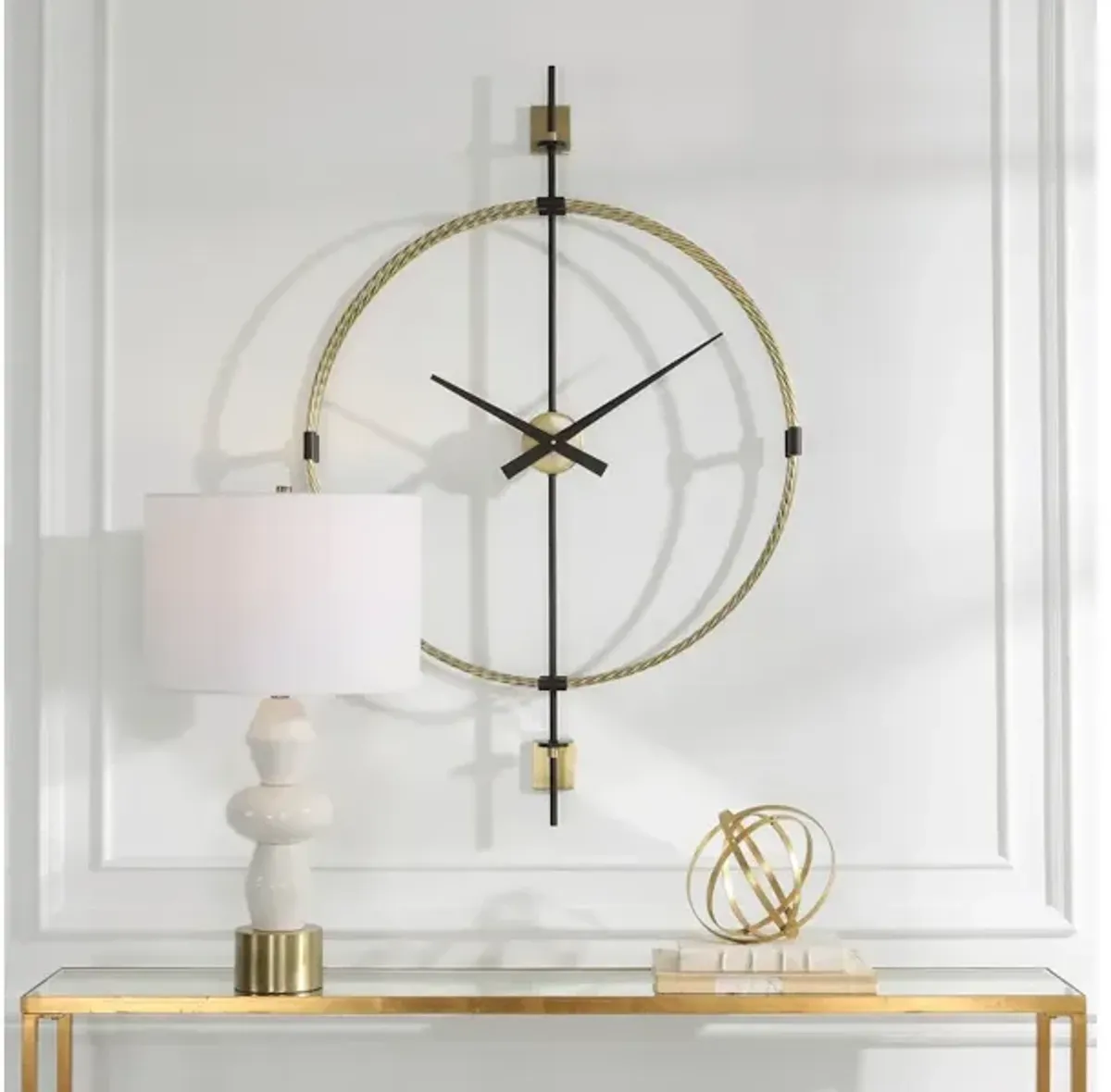 Time Flies Modern Wall Clock