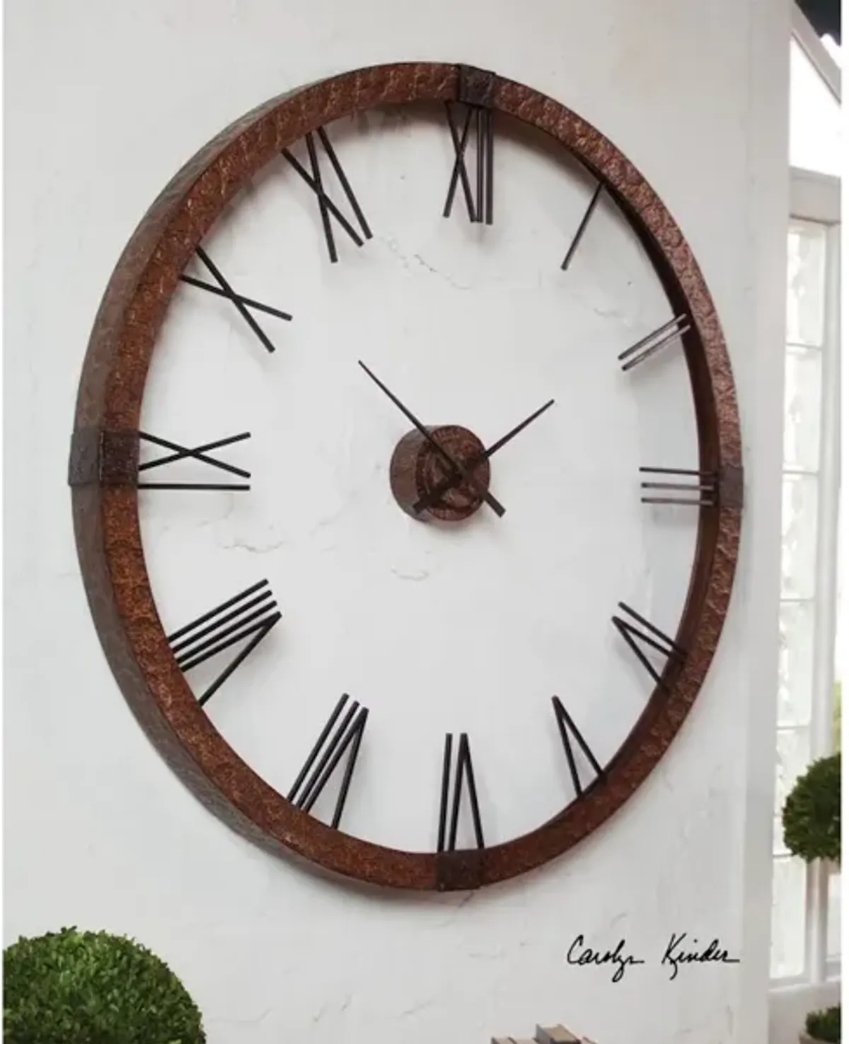 Amarion 60'' Copper Wall Clock