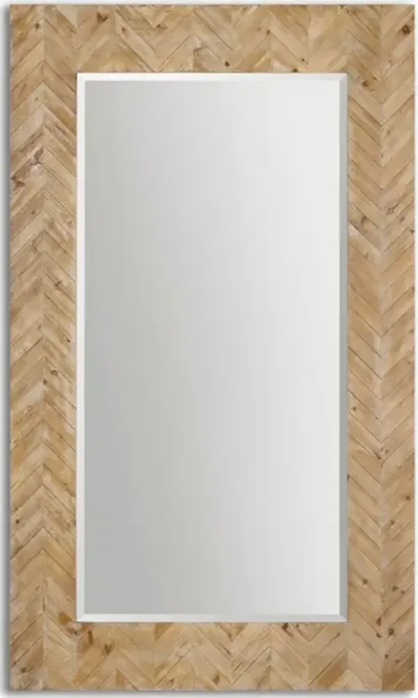 Demetria Oversized Wooden Mirror