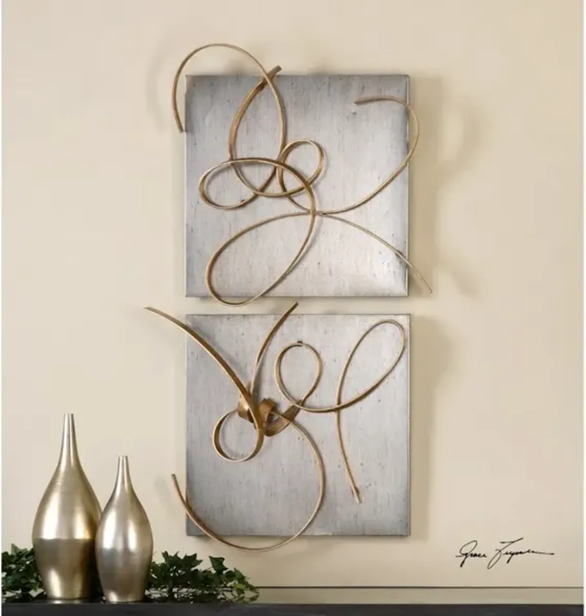 Harmony Metal Wall Art, S/2