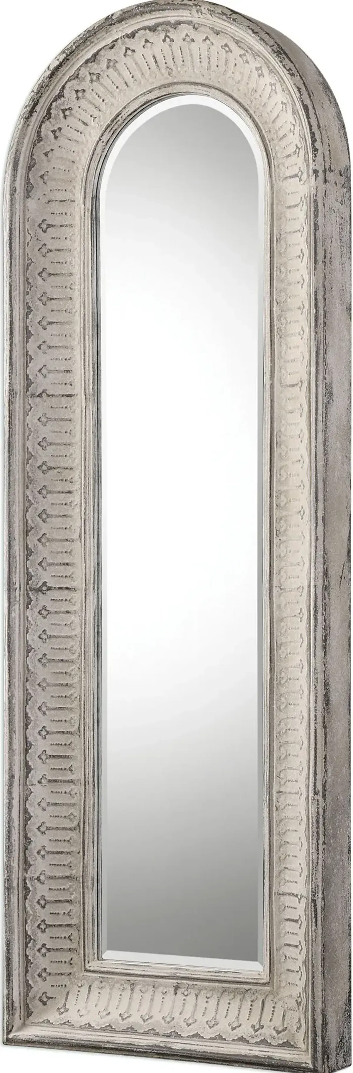 Argenton Aged Gray Arch Mirror