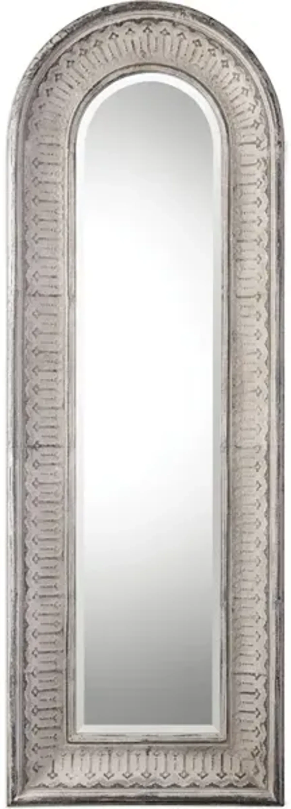 Argenton Aged Gray Arch Mirror