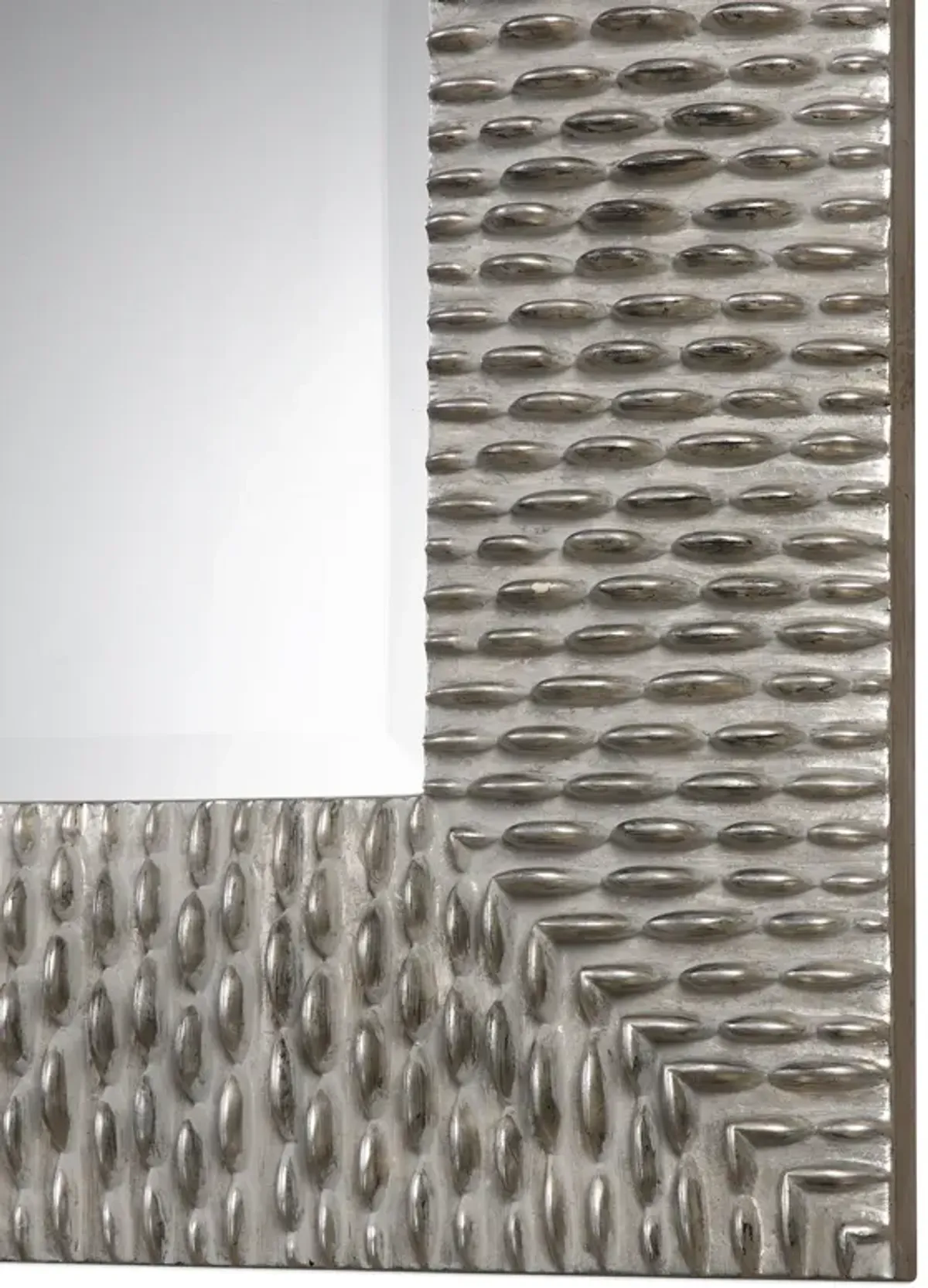 Cressida Distressed Silver Square Mirror