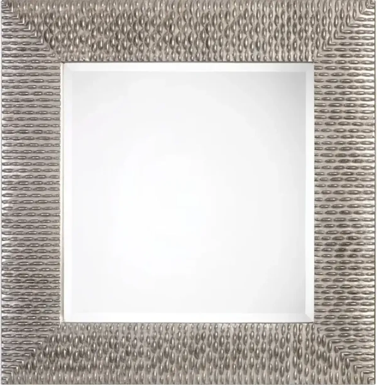 Cressida Distressed Silver Square Mirror