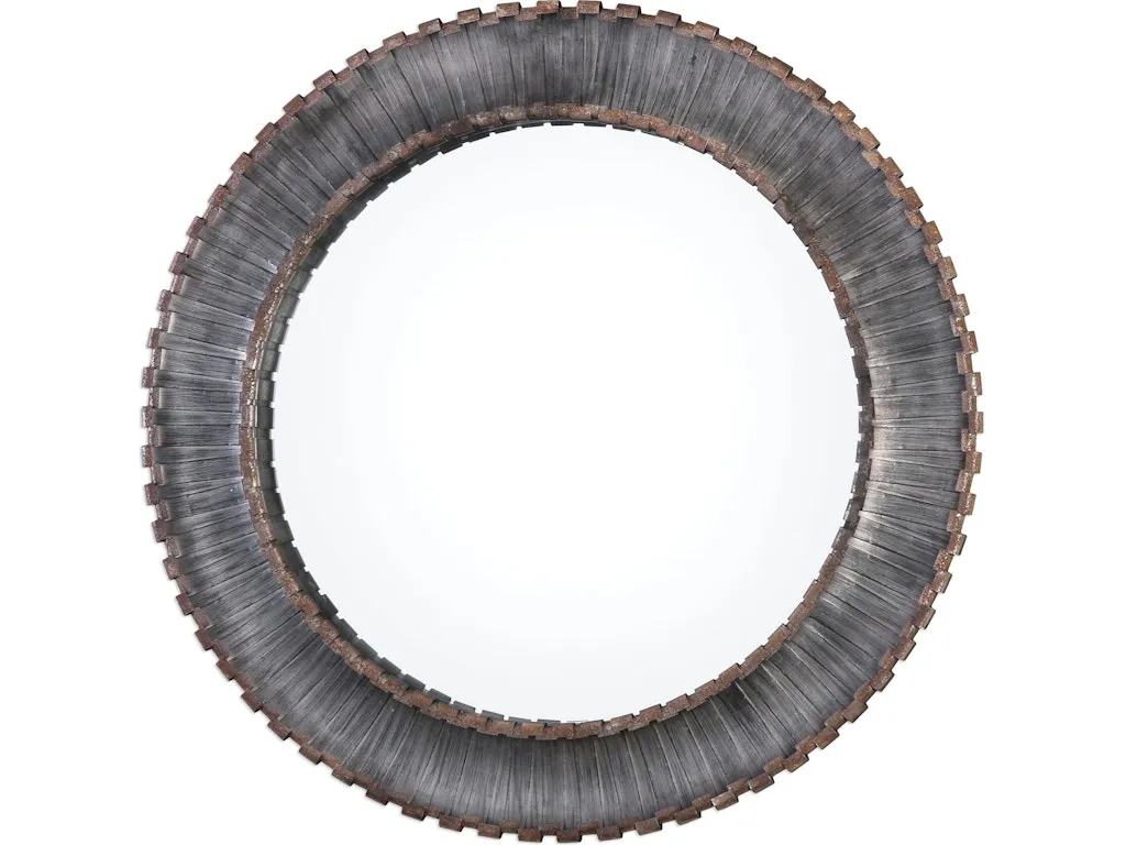 Tanaina Silver Round Mirror