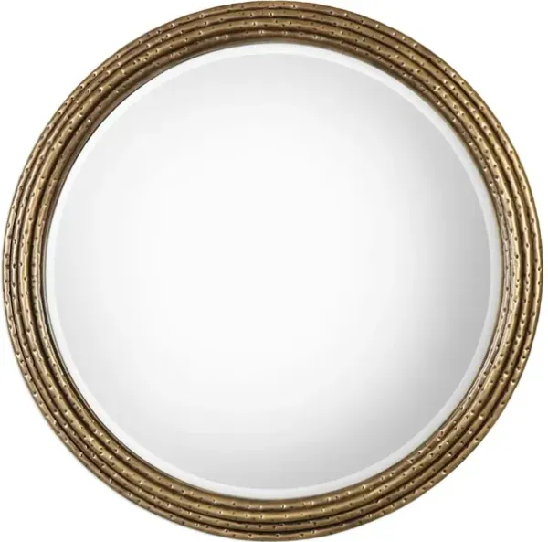 Spera Round Gold Mirror