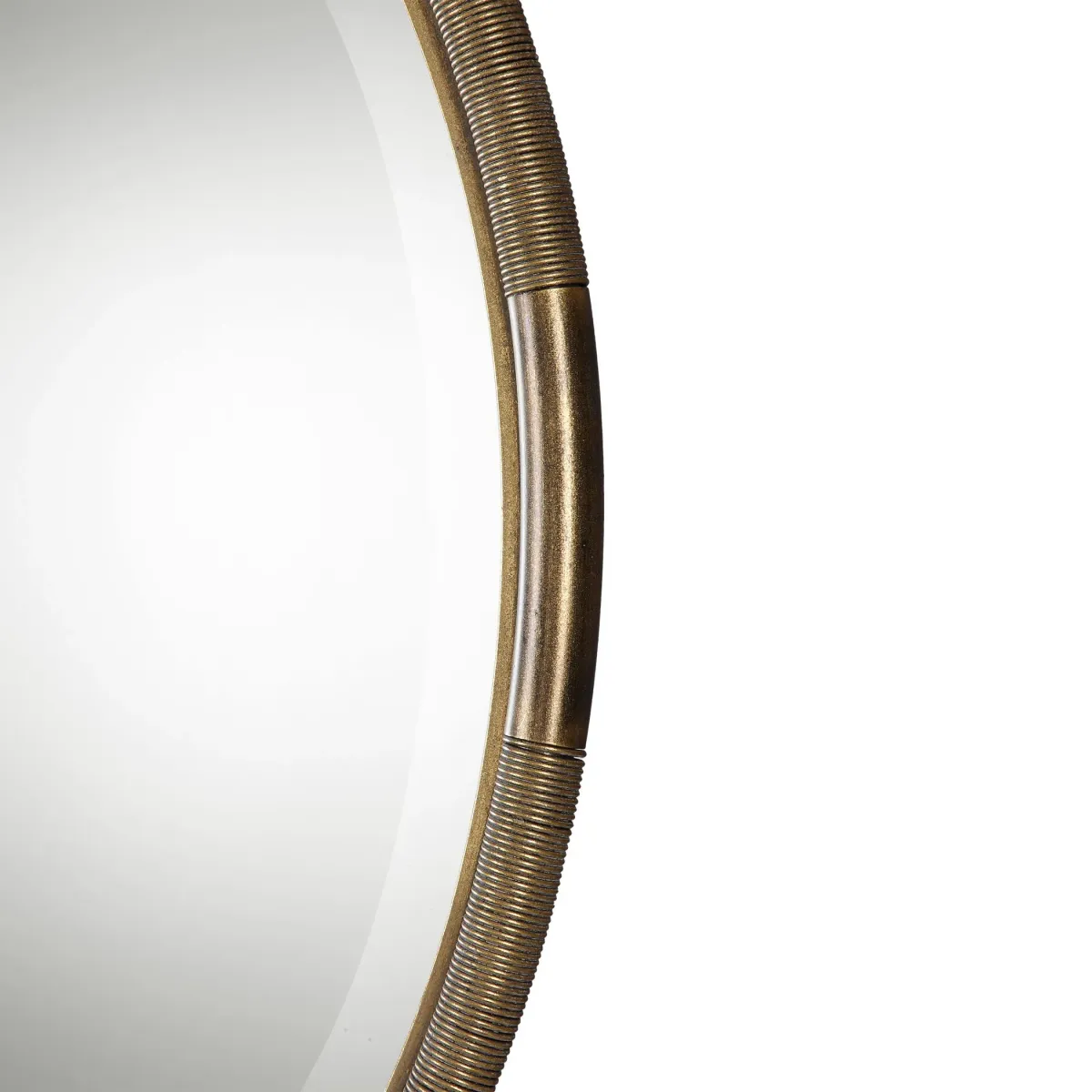 Finnick Iron Coil Round Mirror