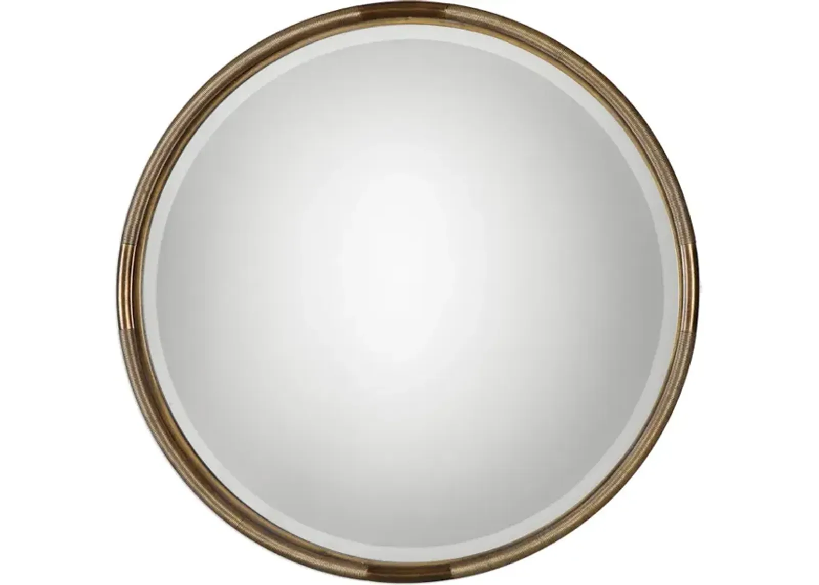 Finnick Iron Coil Round Mirror