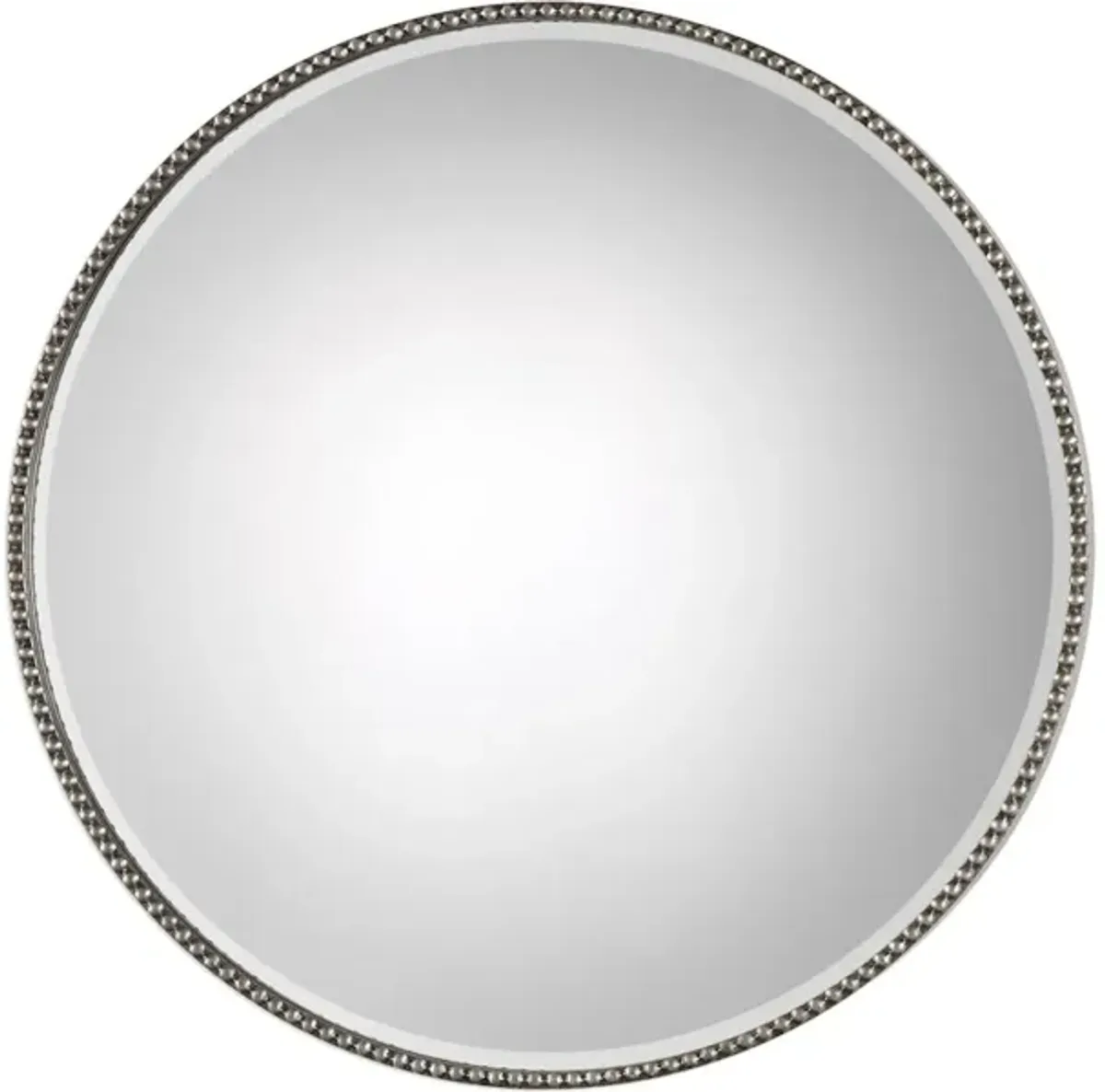 Stefania Beaded Round Mirror