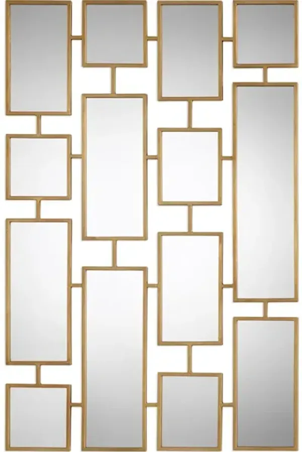 Kennon Forged Gold Rectangles Mirror