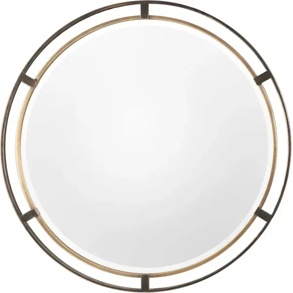 Carrizo Bronze Round Mirror