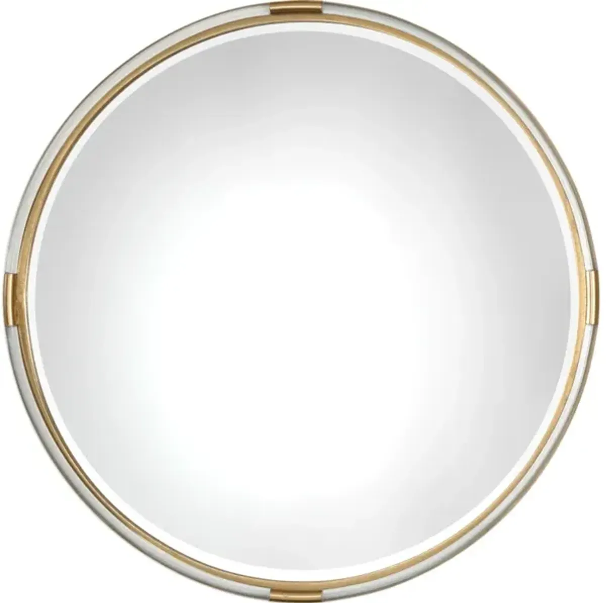 Mackai Round Gold Mirror