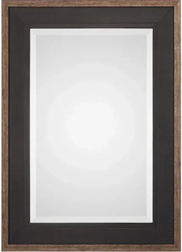 Staveley Rustic Black Mirror
