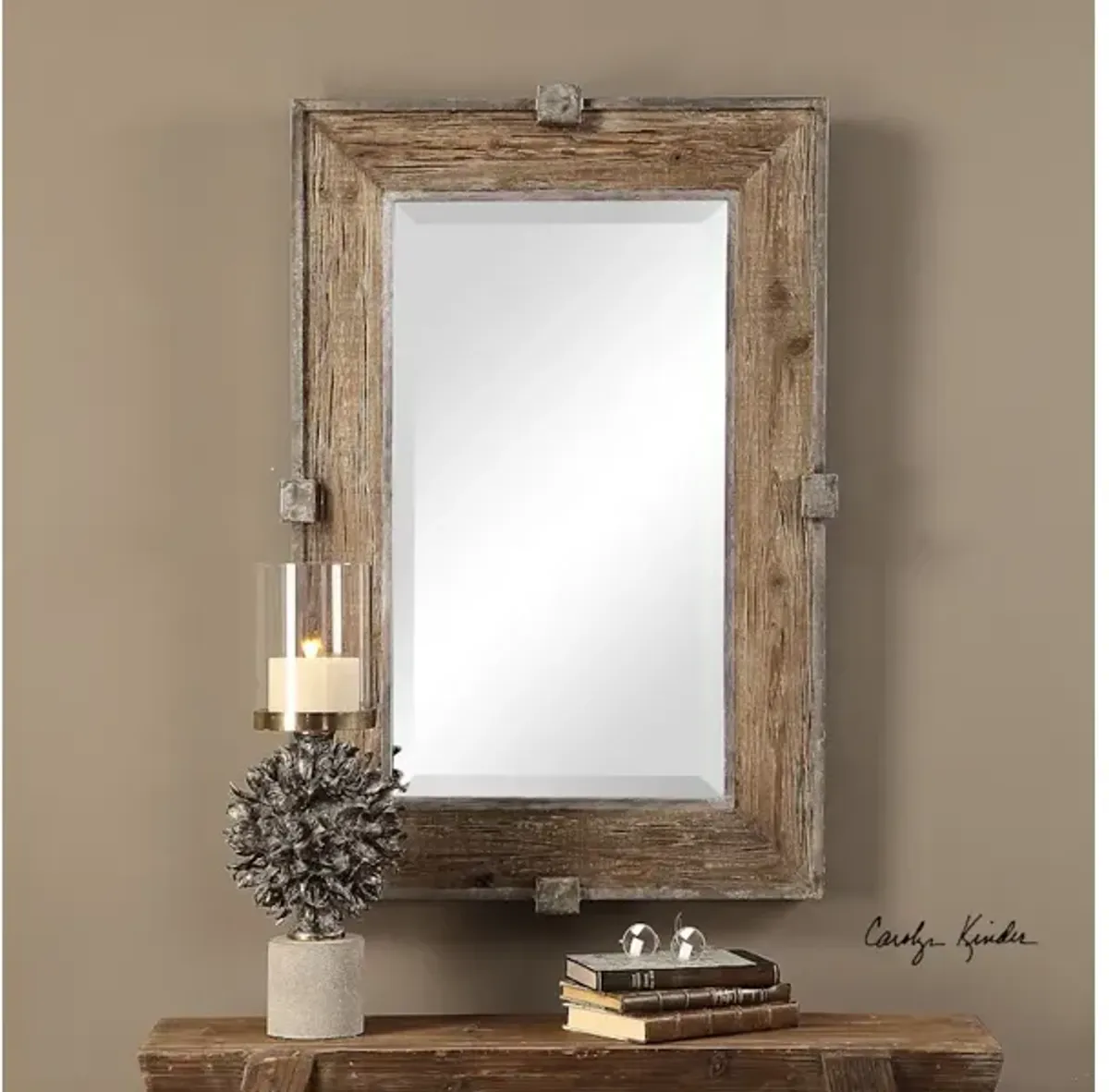 Siringo Weathered Wood Mirror