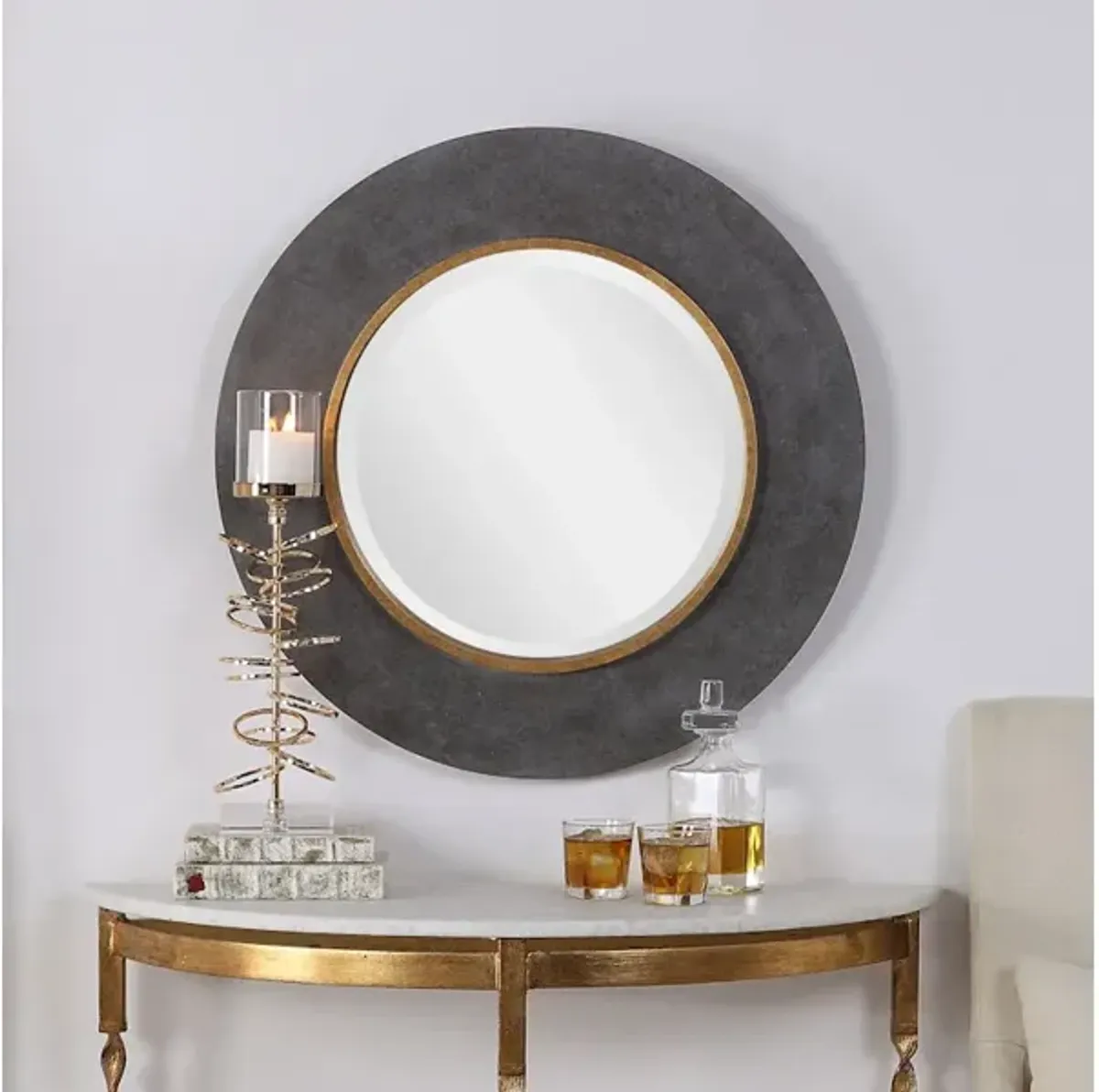 Saul Round Mirror