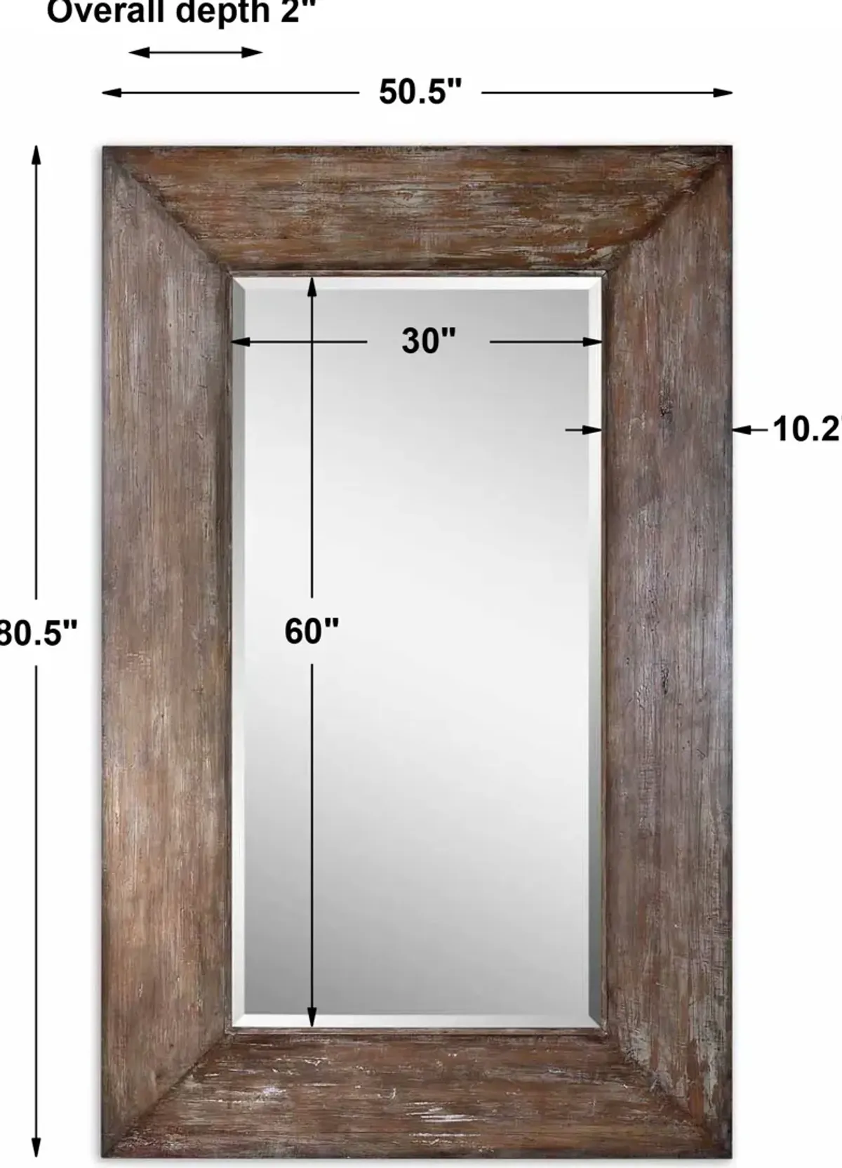 Langford Large Wood Mirror