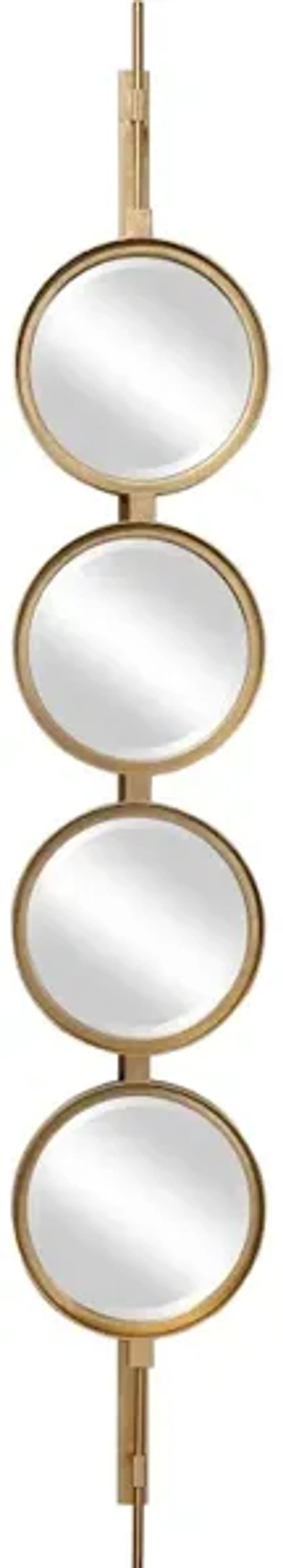 Button Gold Mirror