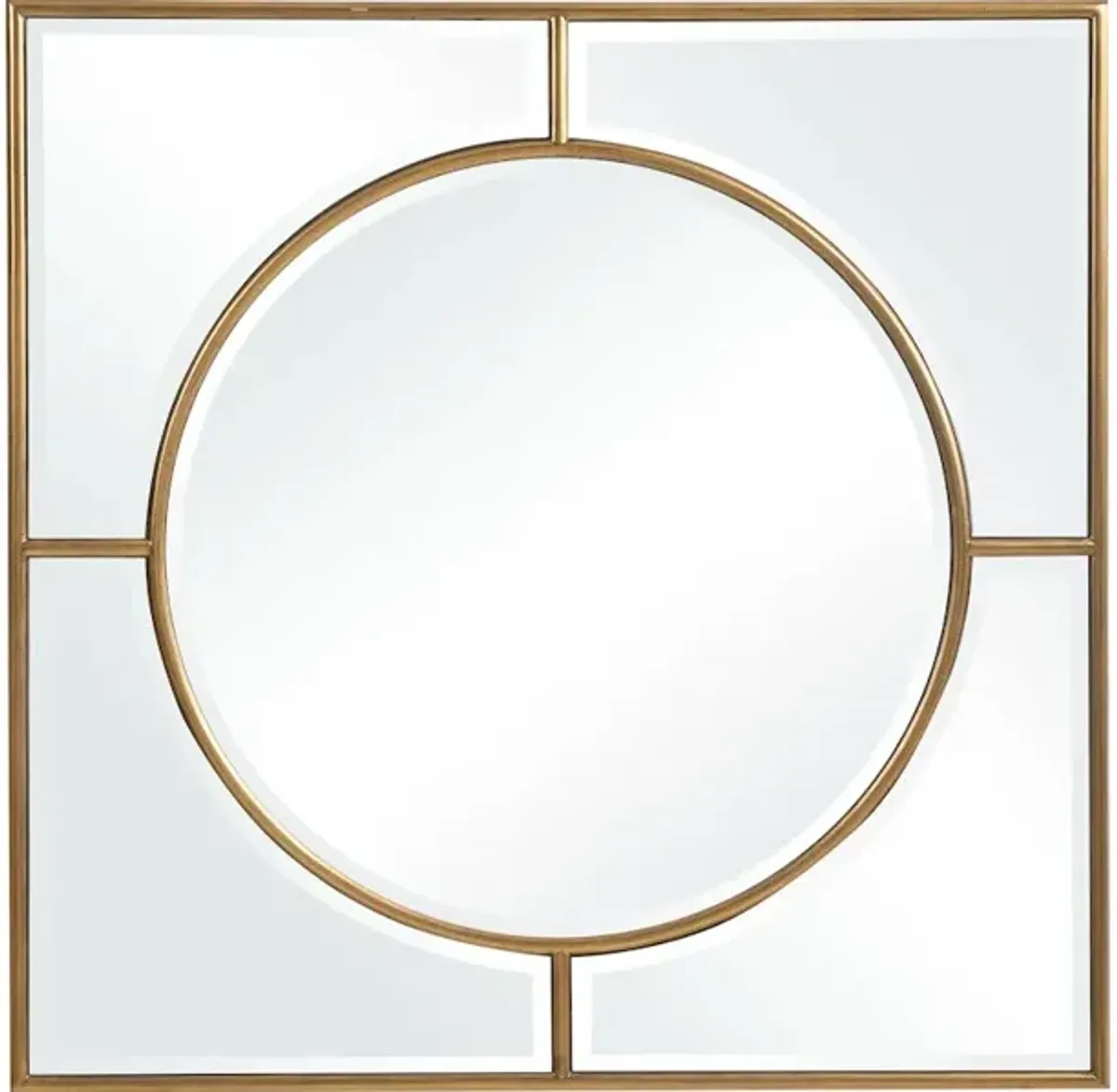 Stanford Gold Square Mirror