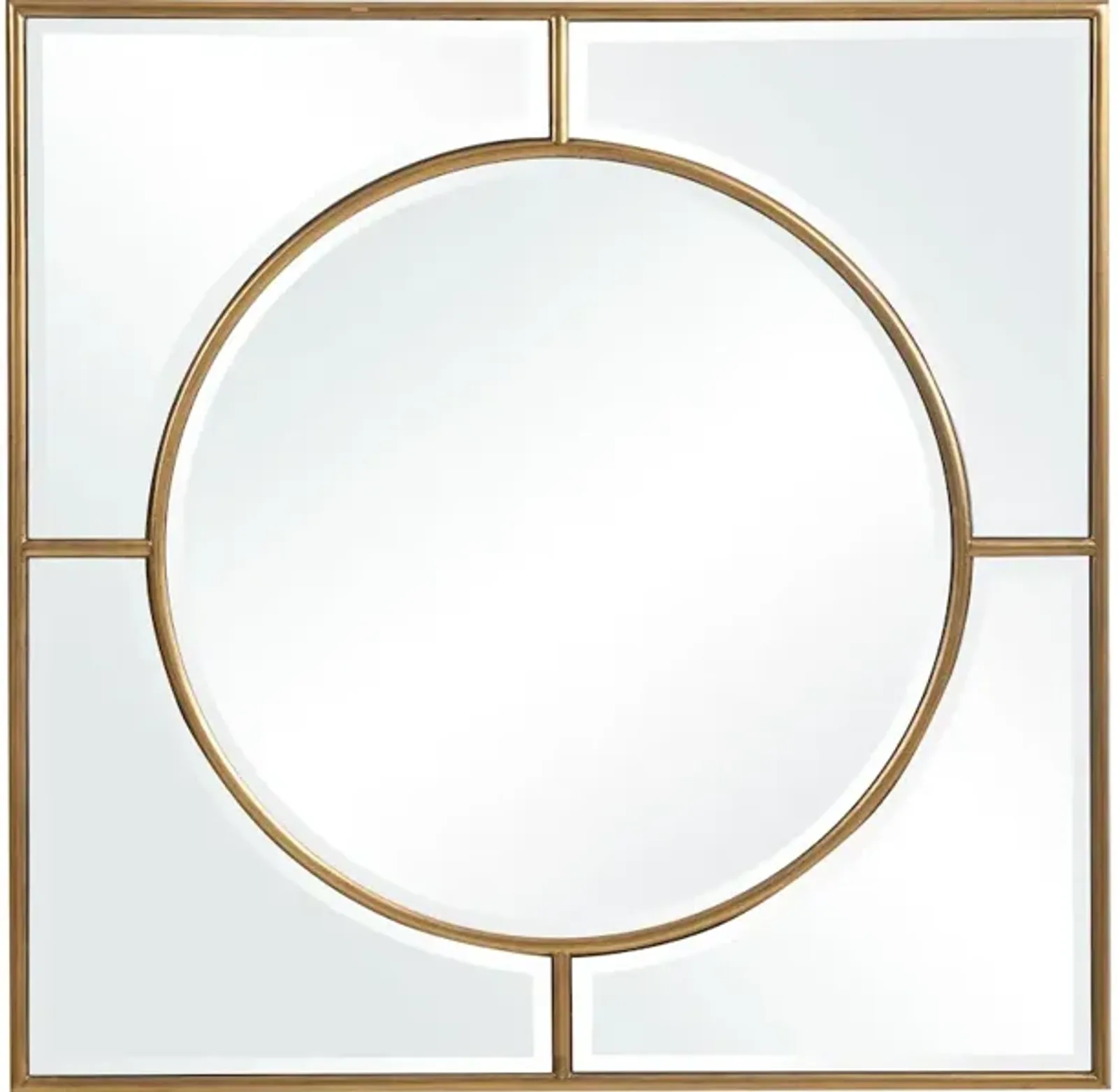 Stanford Gold Square Mirror