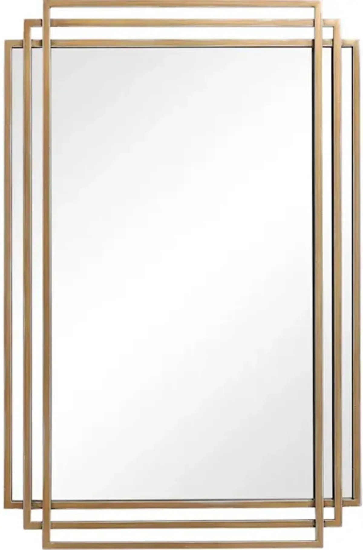 Amherst Brushed Gold Mirror