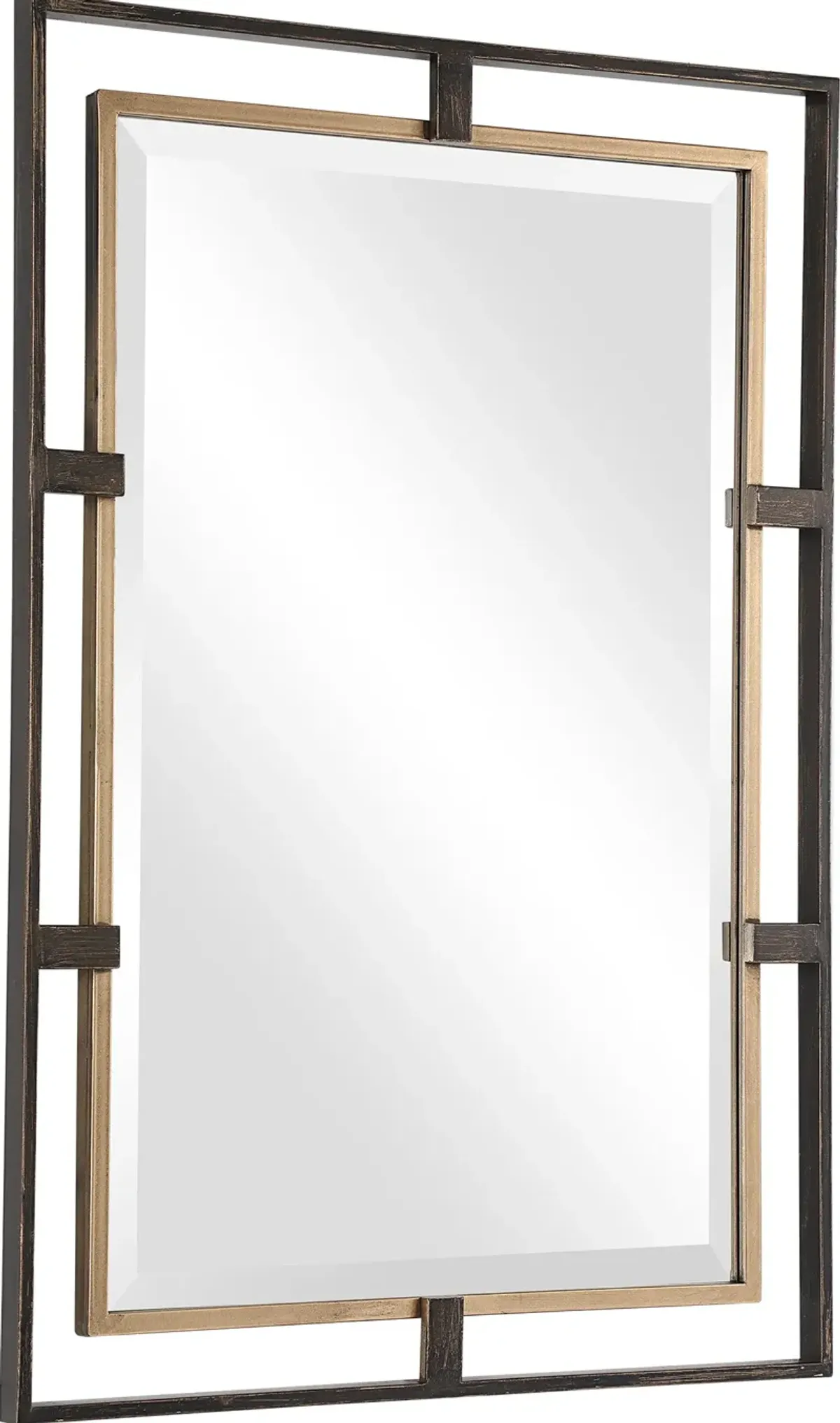 Carrizo Gold and Bronze Rectangle Mirror
