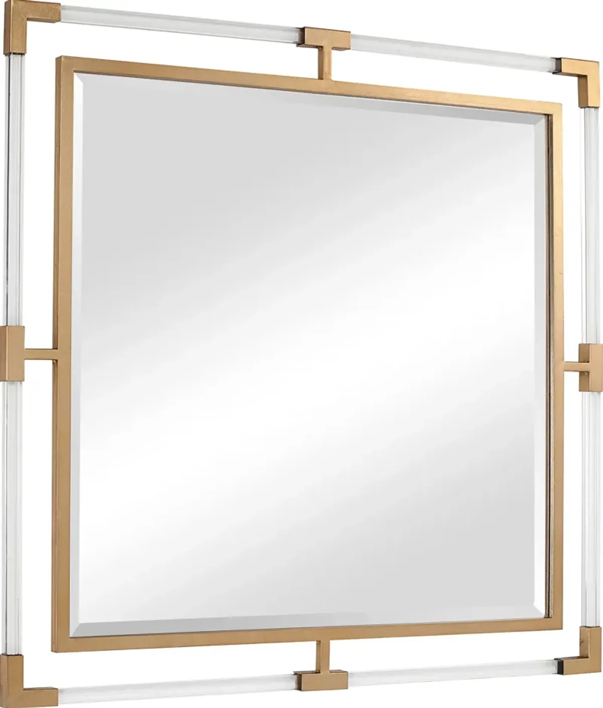 Balkan Golden Square Mirror