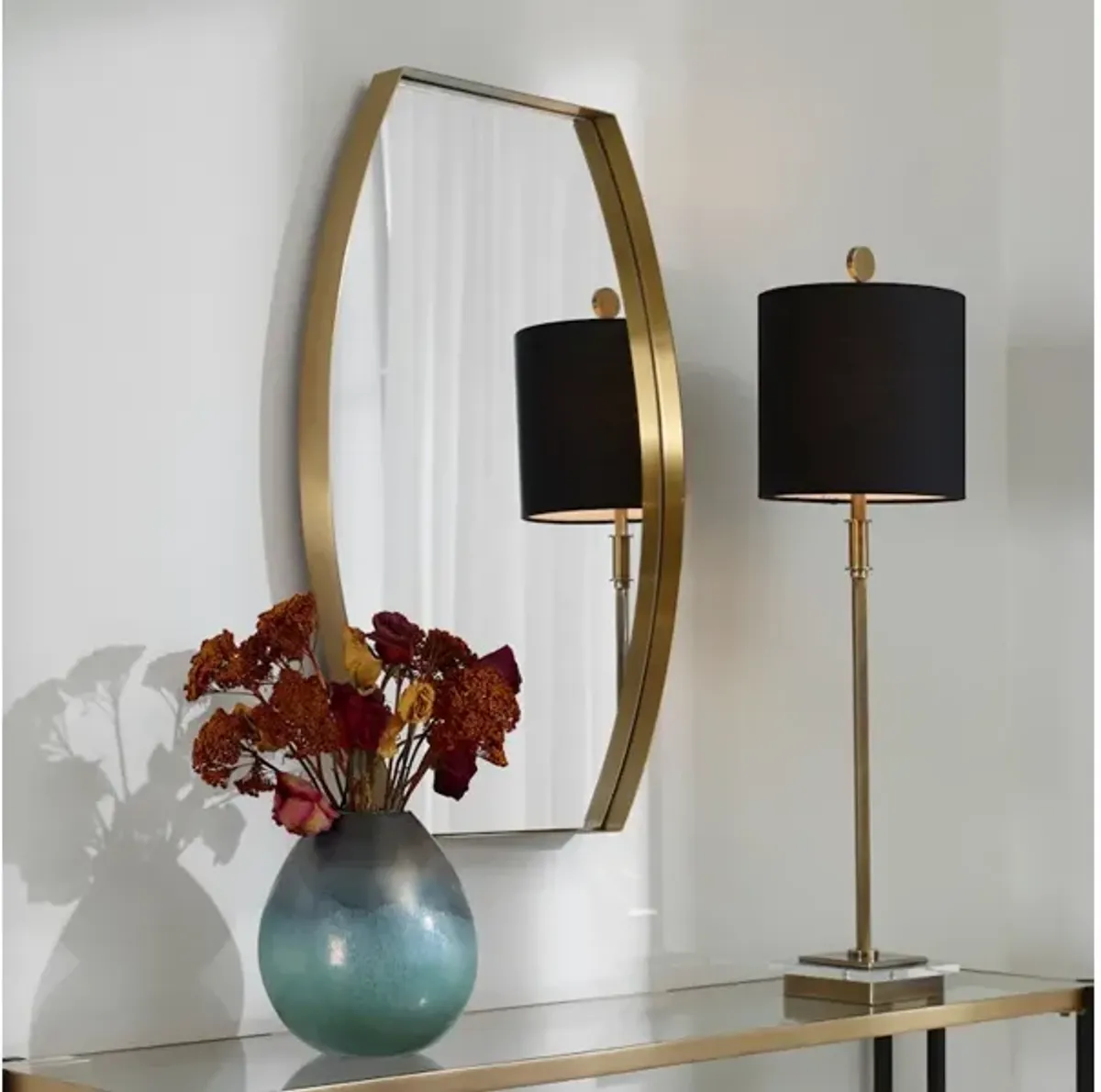 Portal Modern Brass Mirror