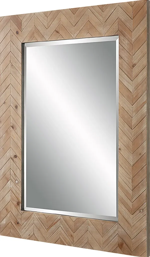 Demetria Wooden Mirror Small