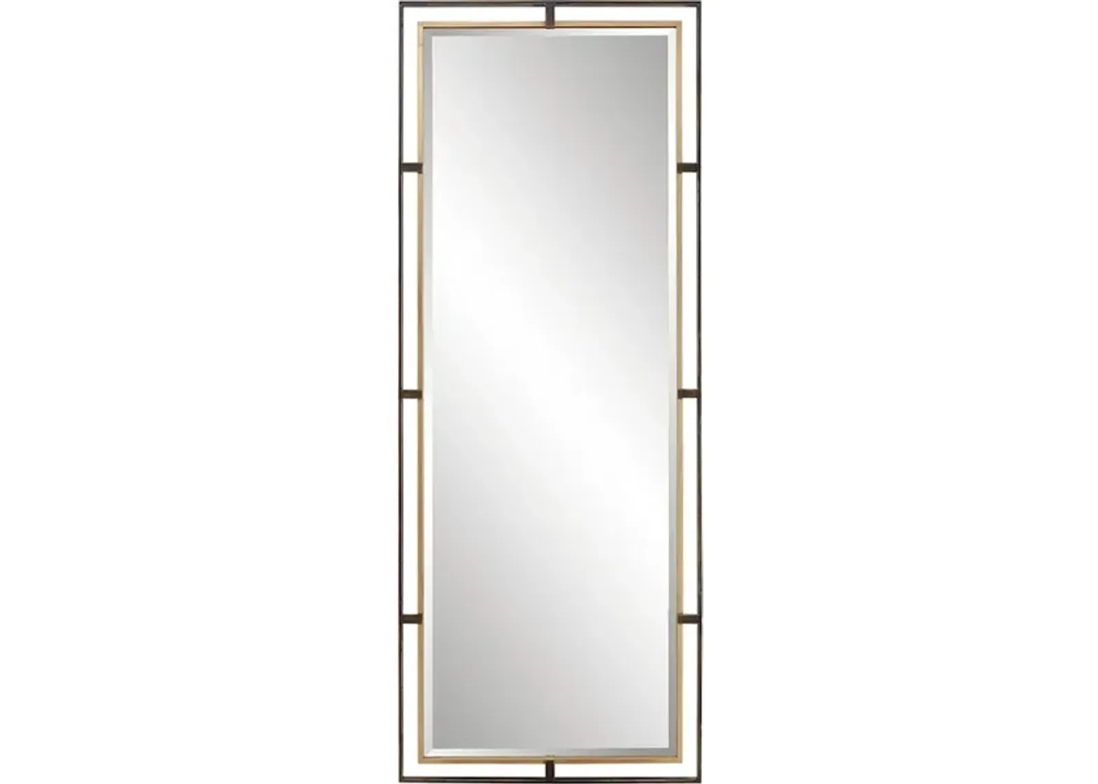 Carrizo Tall Bronze and Gold Mirror