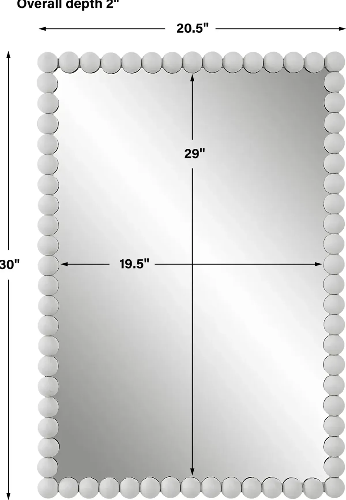 Serna White Vanity Mirror