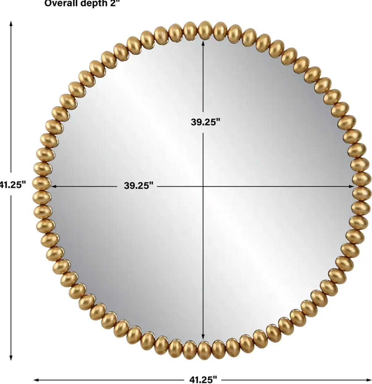 Byzantine Round Gold Mirror