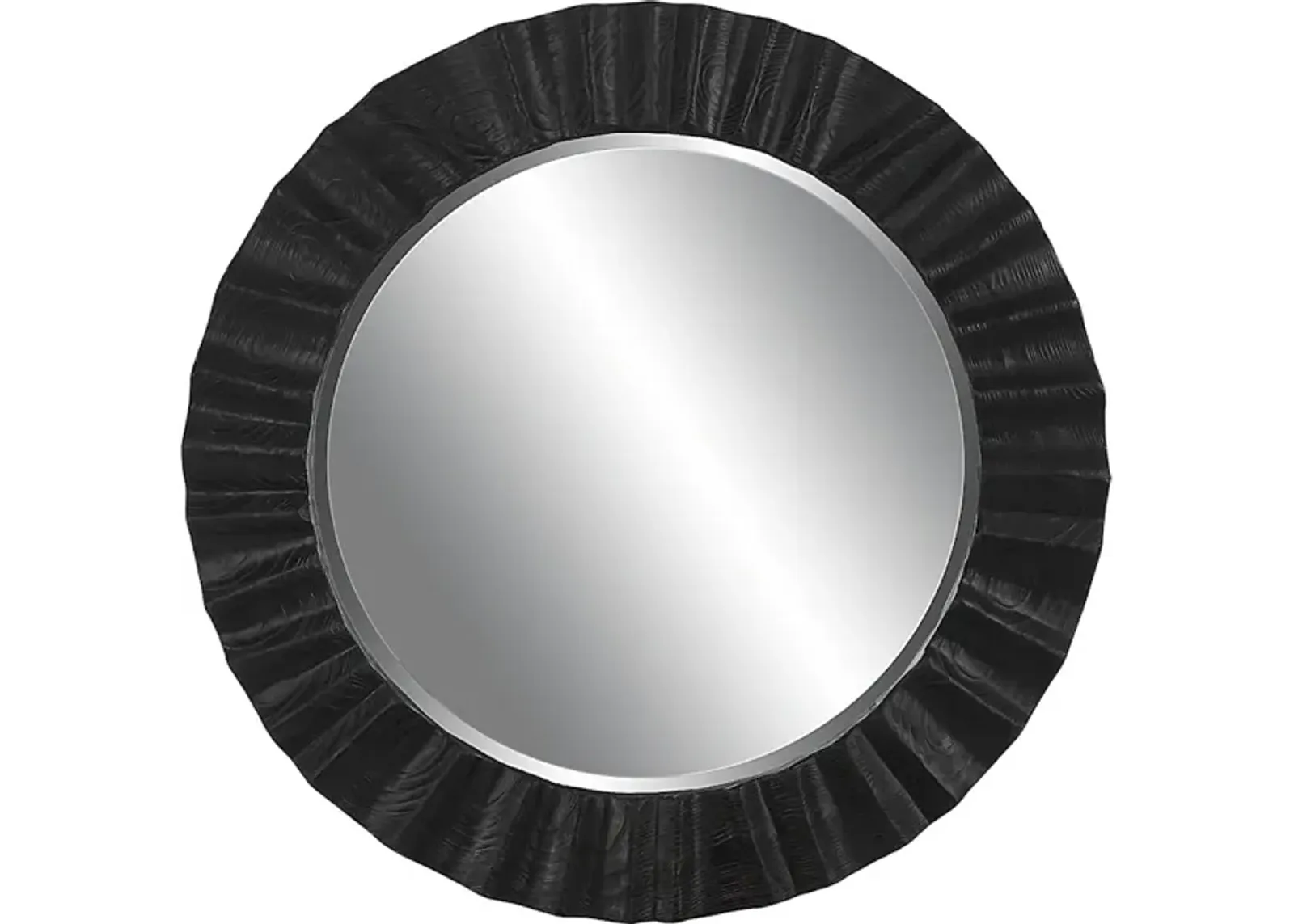 Caribou Dark Espresso Round Mirror