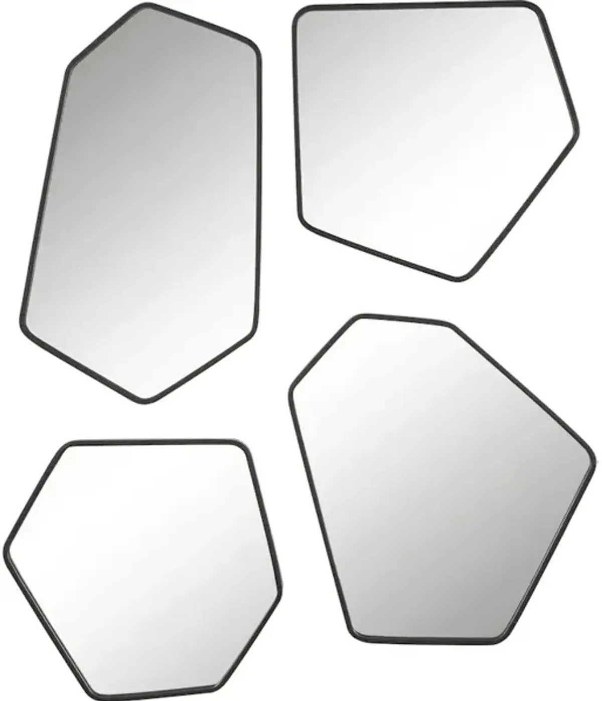 Linneah Black Mirrors Set/4