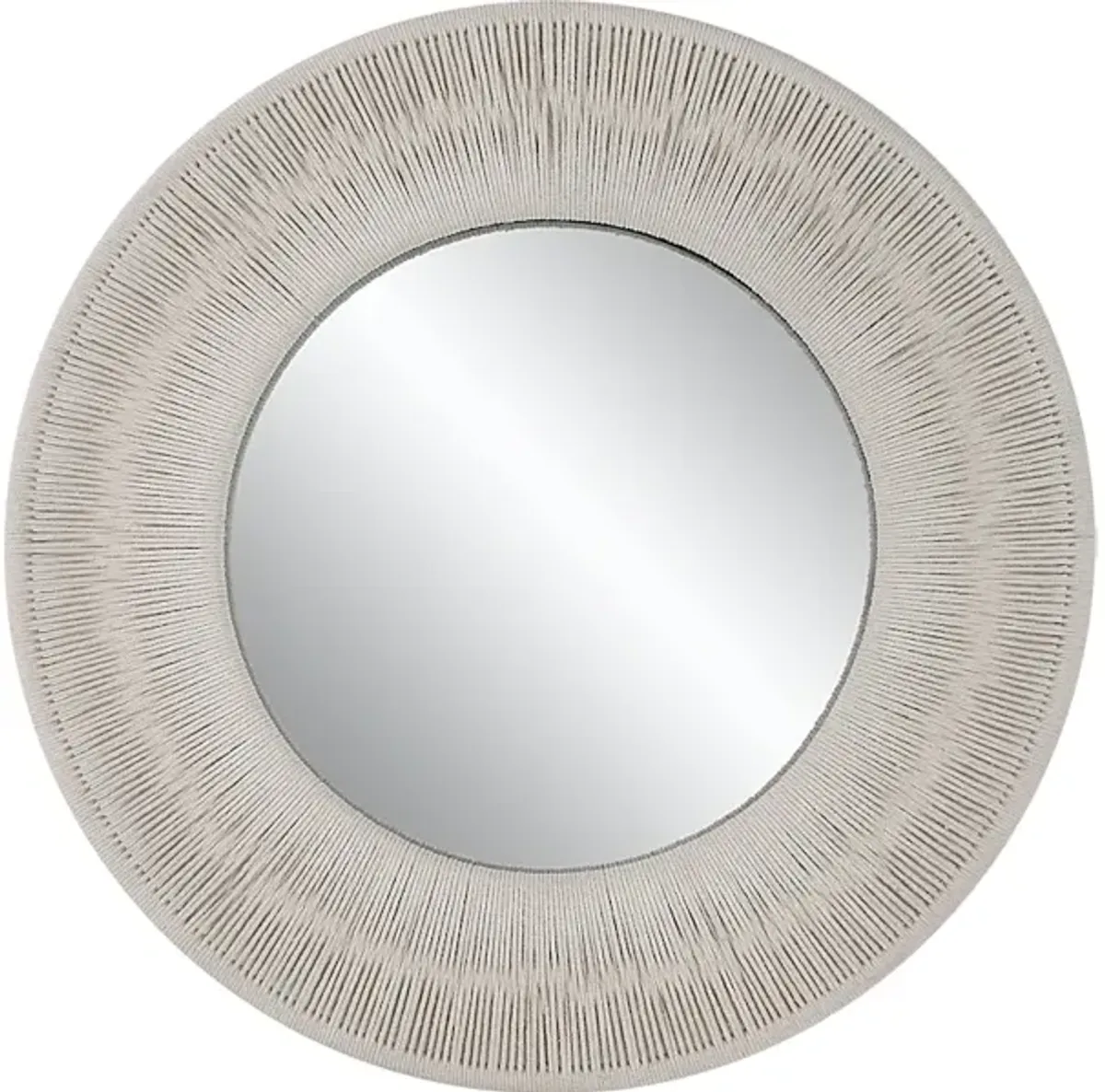 Sailor's Knot White Small Round Mirror