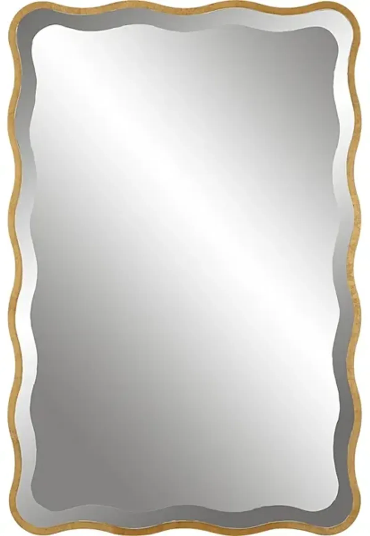 Aneta Gold Scalloped Mirror
