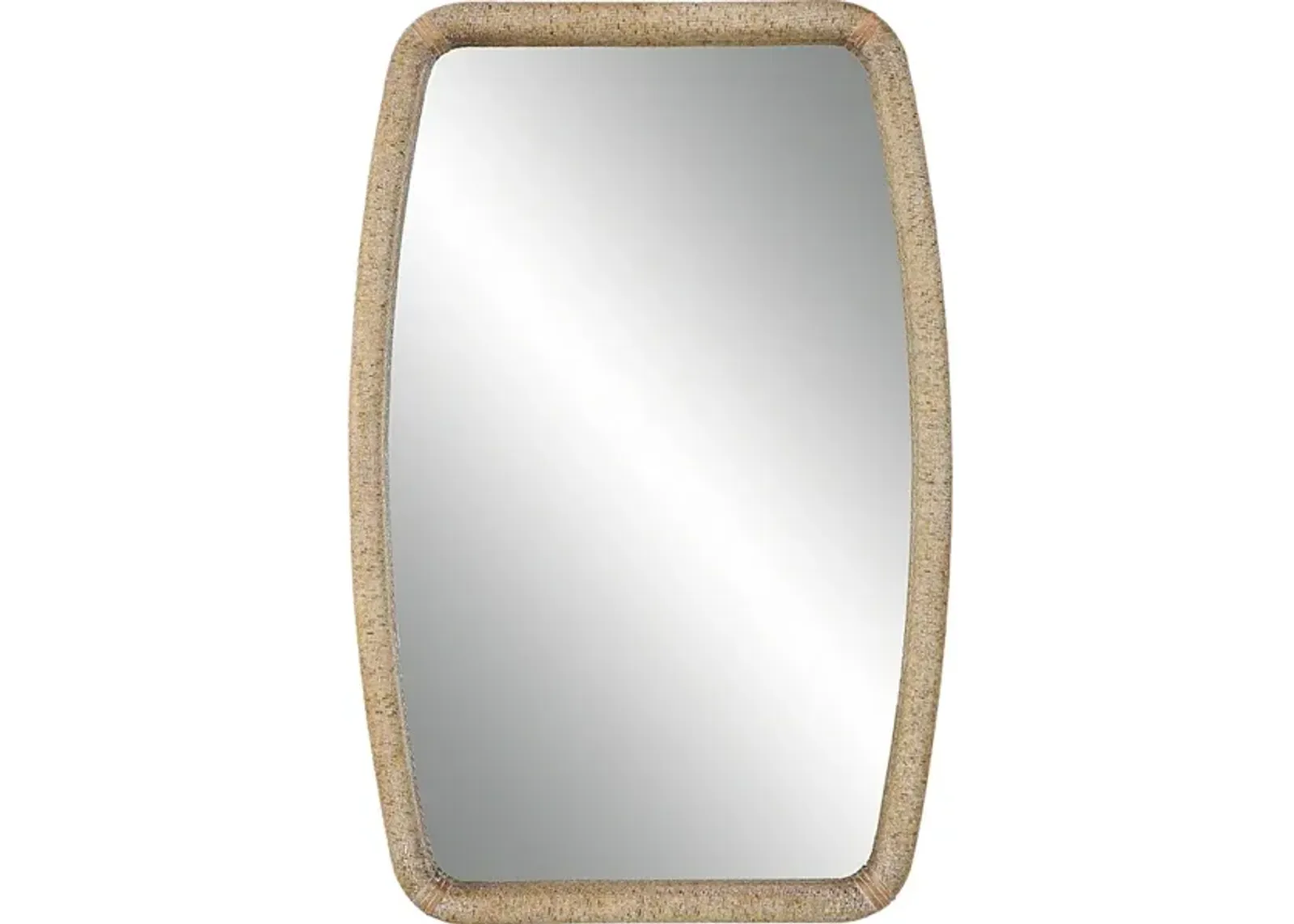 Tiki Rattan Mirror