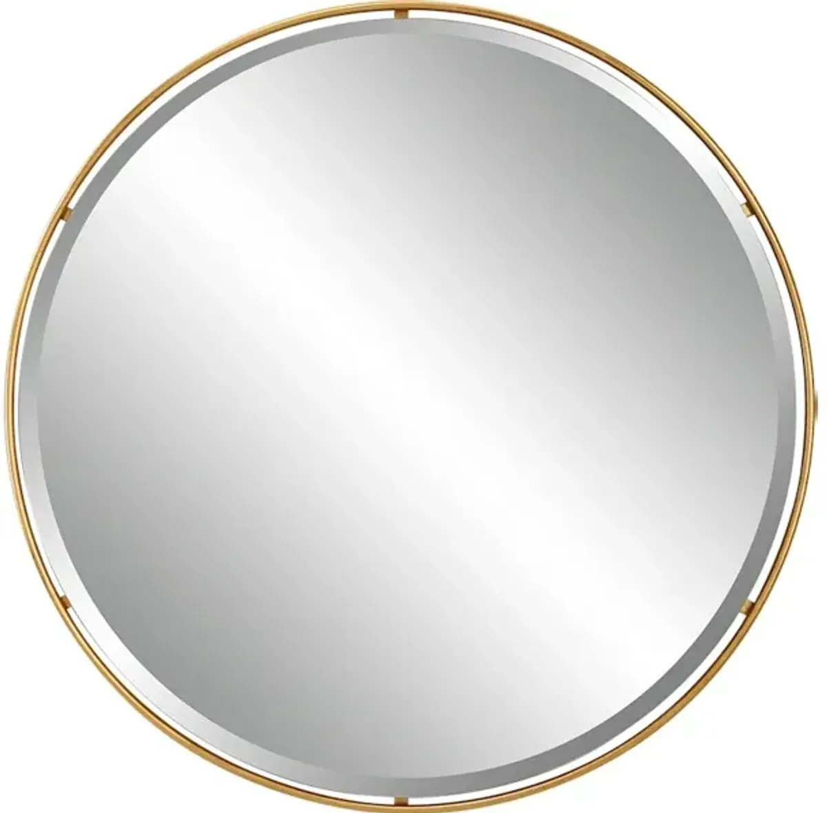 Canillo Gold Round Mirror