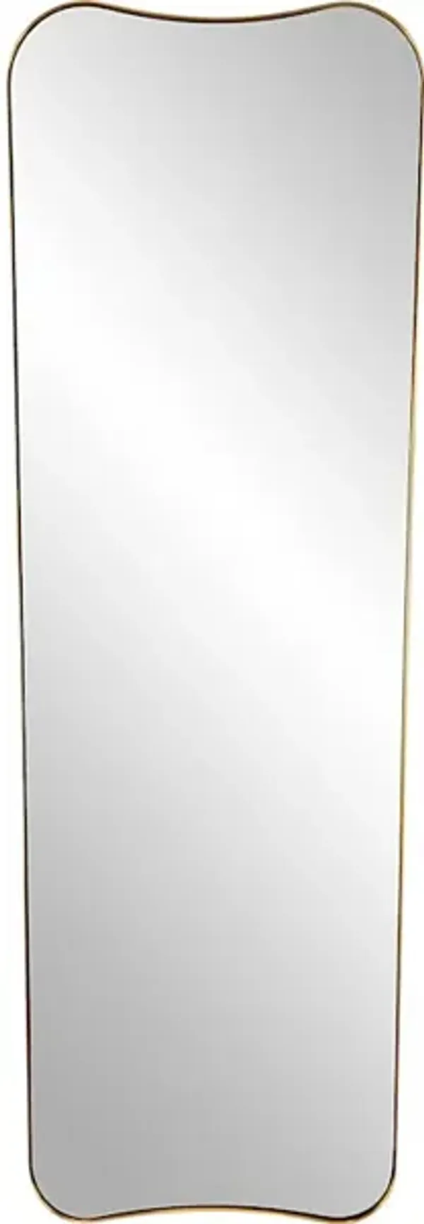 Belvoir Large Antique Brass Mirror