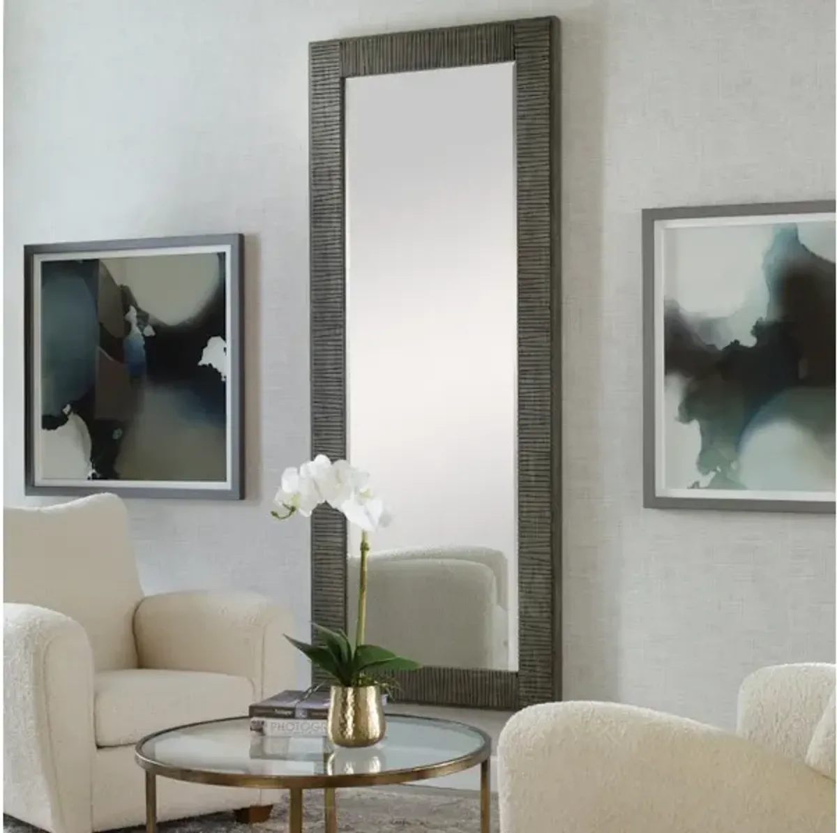 Figaro Oversized Wooden Mirror