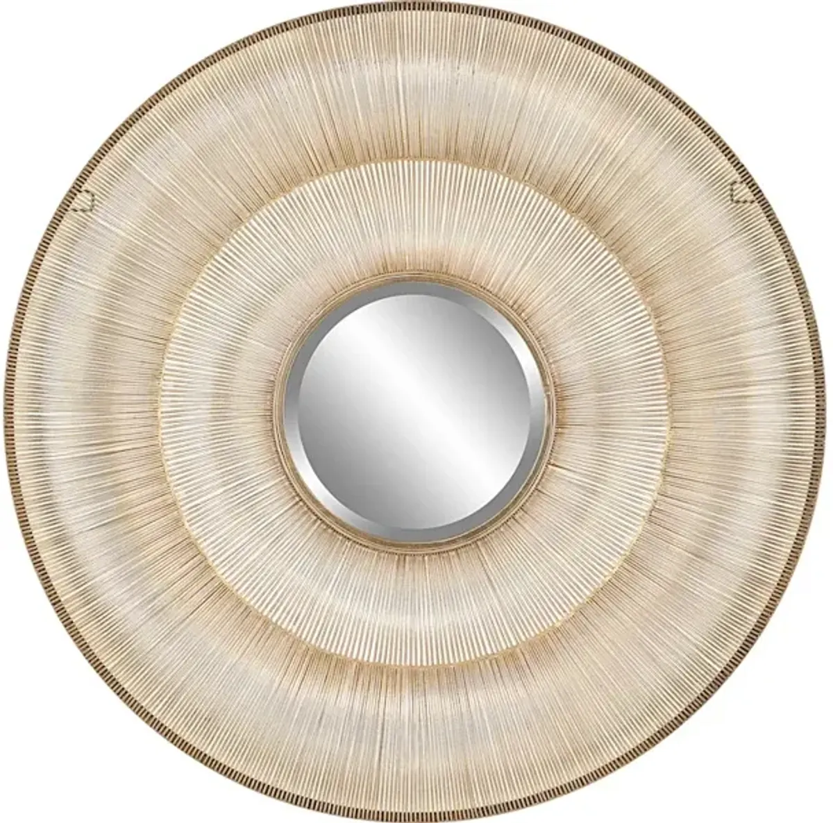 Bauble Round Gold Mirror