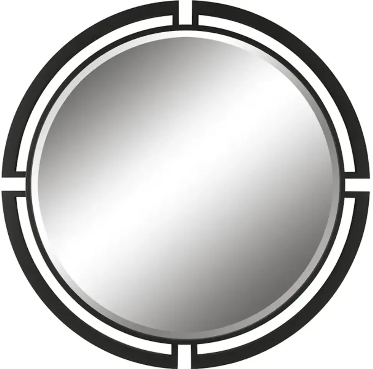 Quadrant Modern Round Mirror