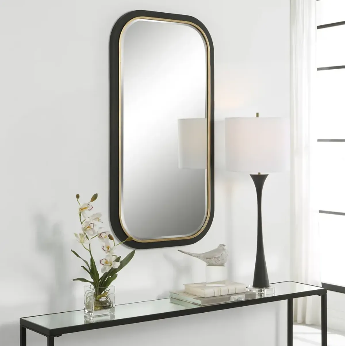 Nevaeh Curved Rectangle Mirror