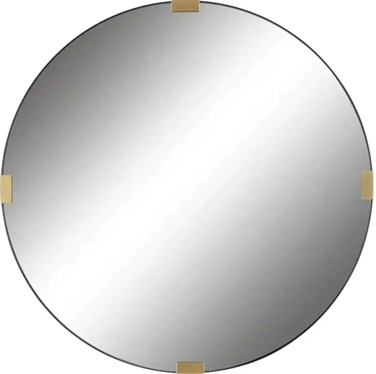 Clip Modern Round Mirror