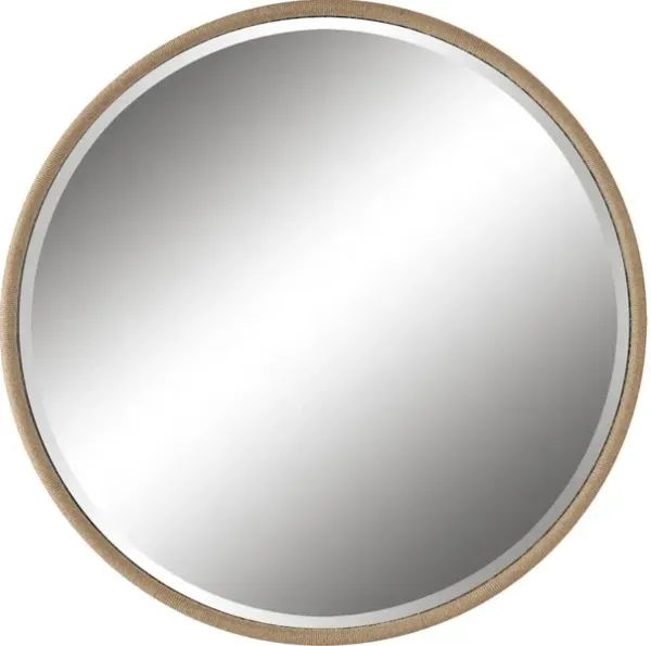 Ranchero Natural Rope Round Mirror