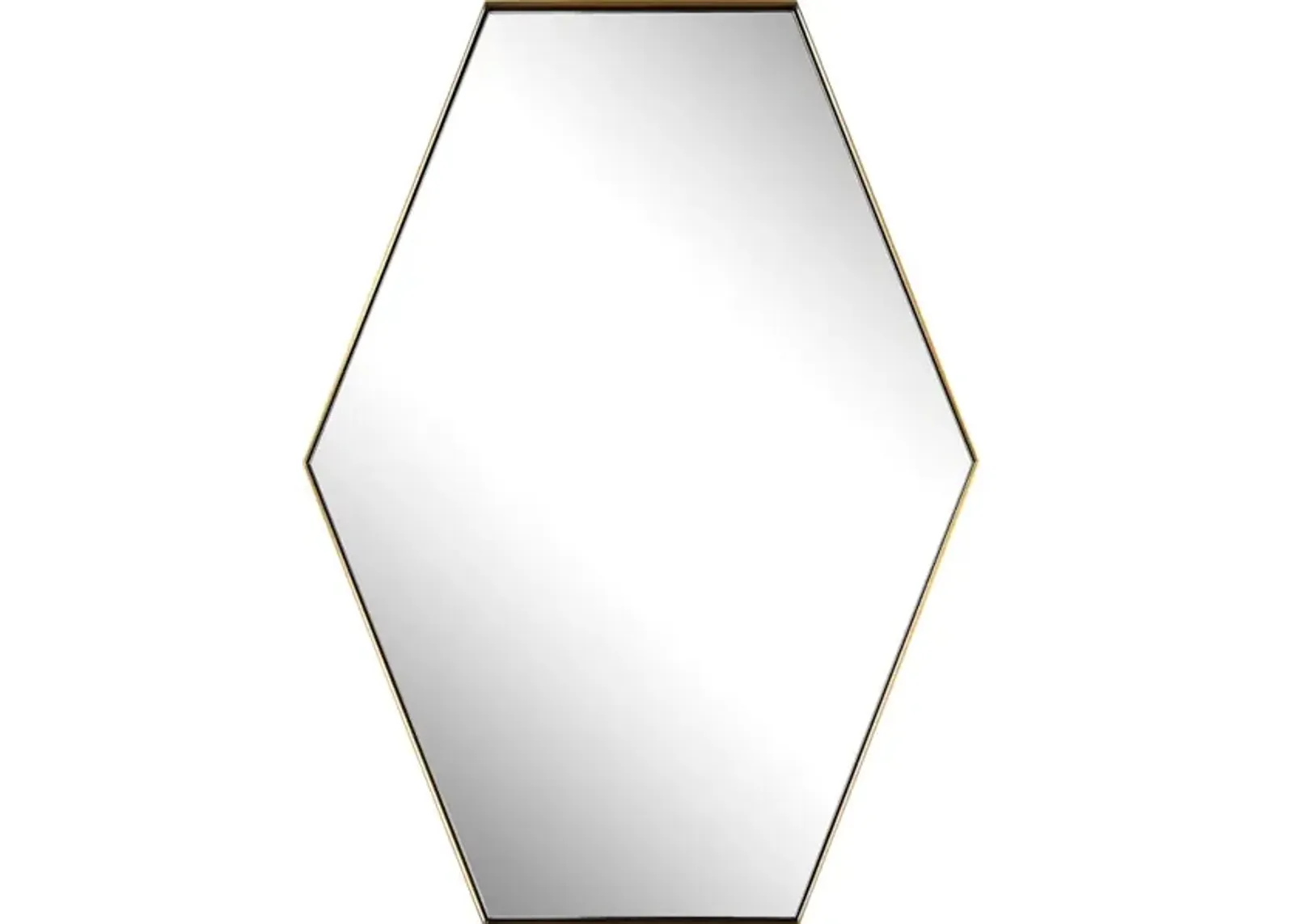 Ankara Brass Hexagon Mirror