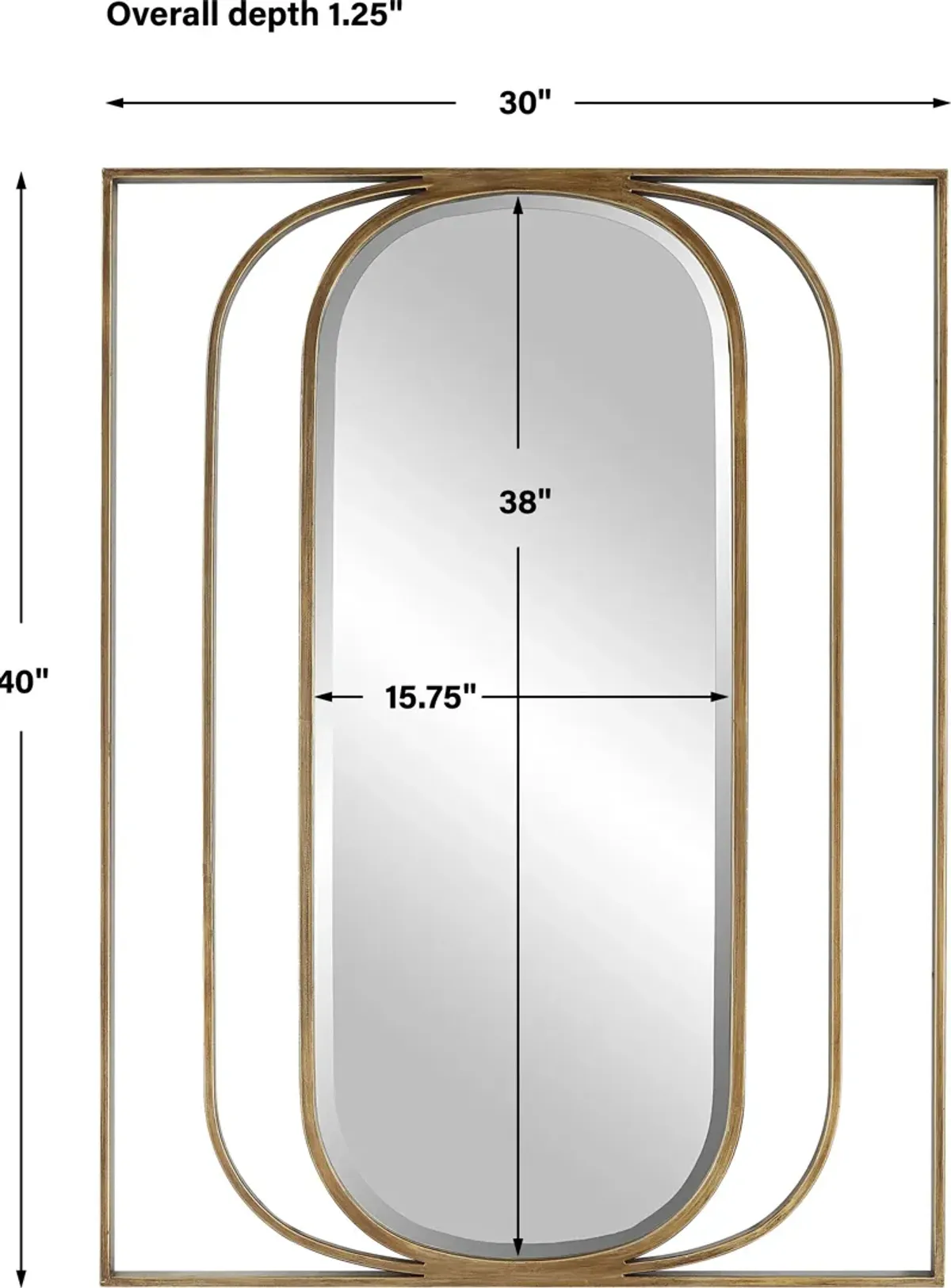 Replicate Contemporary Oval Mirror